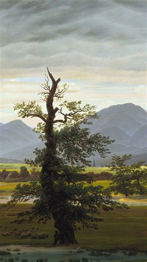 The Solitary Tree by Caspar David Friedrich | A Whole Lifetime