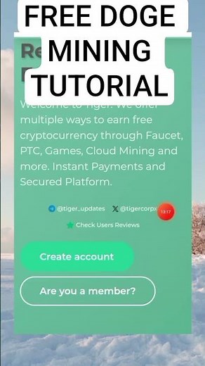 Free DOGE Cloudmining Site, no deposit required #shorts