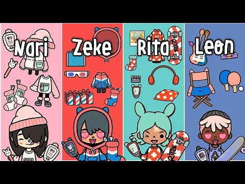 Toca Boca Secrets Nari - Zeke - Rita - Leon | Toca Life World Secrets | NecoLawPie