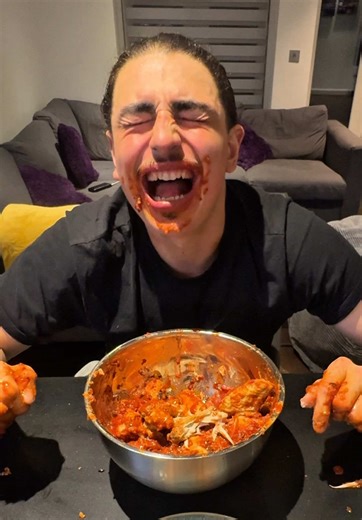 Surviving the Inferno Chicken Wing Challenge from Regular Show