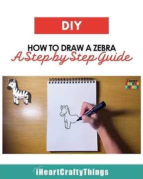How to Draw a Zebra - Easy Step-by-Step Tutorial for Kids #howtodraw #drawingtutorial