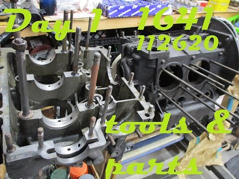 How to Rebuild a 1641 VW Engine - DAY1 Tools and parts - (Video label - 112620 1641 Engine Build)