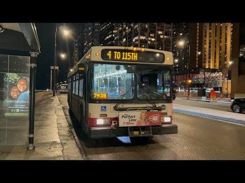 CTA Bus Ride 4 Cottage Grove From Stetson To 53rd Street CTA New Flyer D40LF 2007 #1318
