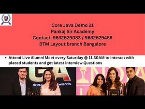 Core Java Session 21 - Pankaj Sir Academy