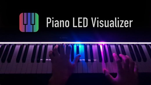 【搬运】电钢琴可视化LED灯带 - 特性展示（配合树莓派Zero WH使用）Piano LED Visualizer - Features Showcase