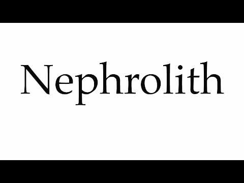 How to Pronounce Nephrolith