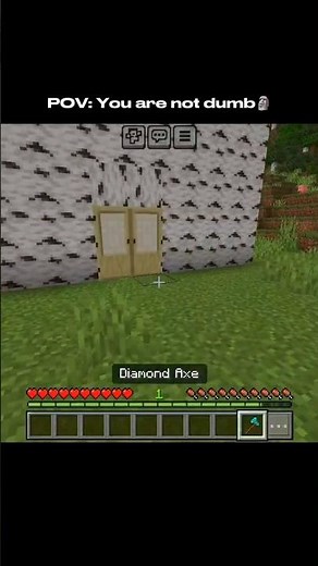 You are not dumb 🫵 #shorts #minecraft
