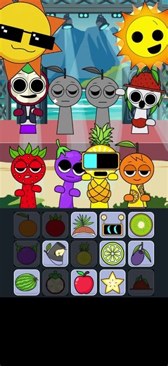 Sprunks Fruits sing a song🔥😍#sprunki #sprunkisong #sprunkisinging