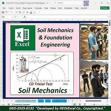 GEOtExcel: Geotechnical Excel Spreadsheets & Lectures #Soilmechanics