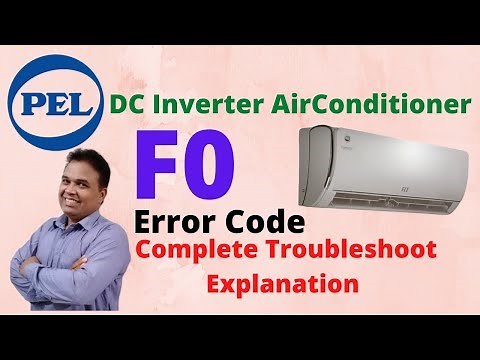 Pel Dc Inverter Ac F0 Error Code & How To Troubleshoot the Error | Error code F0 Air Conditioner |