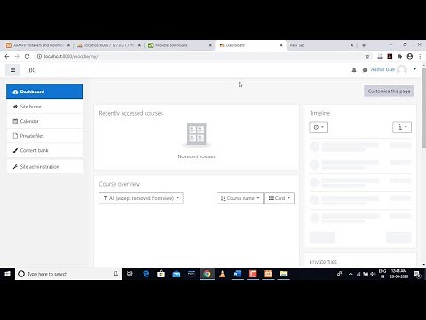 MOODLE (LMS) Installation on Windows 10 using XAMPP