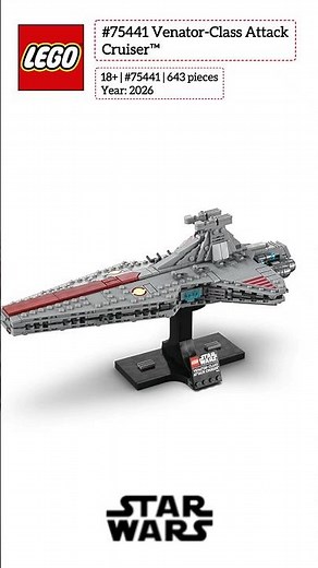 Lego New Set - #75441 Venator-Class Attack Cruiser™