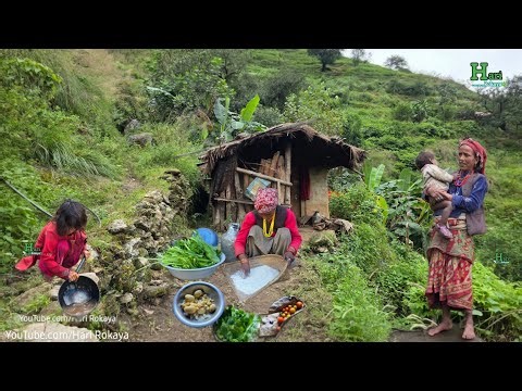 Pure Himalayan Village Life | Family Work, Food & Traditions