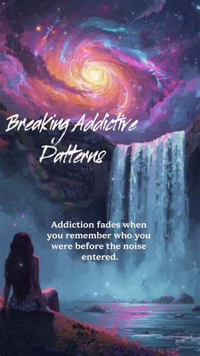 Addictive patterns, release effortlessly when you come back to your authentic truth. ##AddictionRecovery##innerfreedom##higherconsciousness##liberation