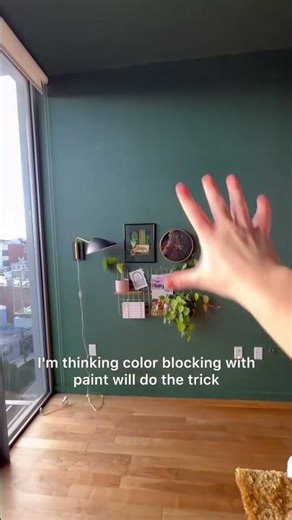 Do you have this problem? Have you ever used color blocking to visually separate a space??