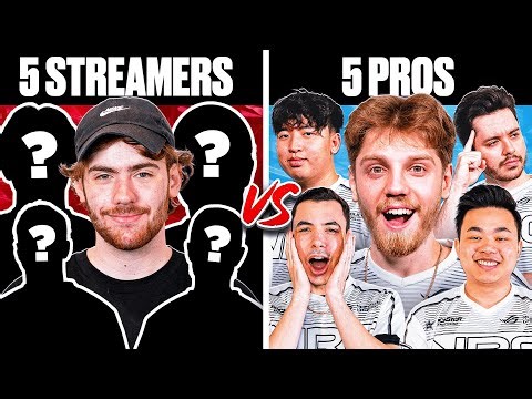Can 5 Streamers Beat 5 VALORANT Pros (CLASSIC ONLY)