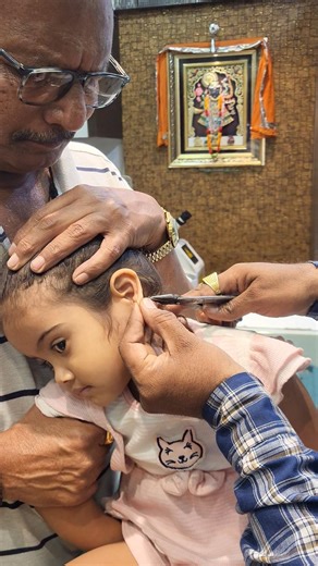 Cute Baby Ear Piercing Moment 💖 | Adorable First Piercing Reaction 😍