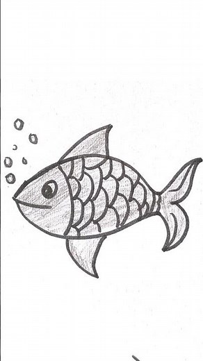 How to Draw a Fish Easy | Simple Fish Drawing