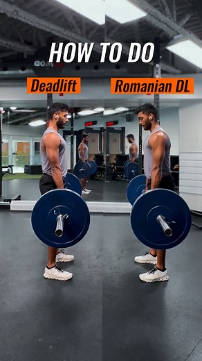 Nitish Agrawal | Fitness Coach for Busy Professionals on Instagram: "Mastering Hip Hinge: Deadlift vs. RDL 🔑 🔥 The Deadlift • Hip Movement: Full hip hinge from start to finish. 1. Push hips back to lower and grip the bar. 2. Drive hips forward explosively to lift the weight. 3. At the top, lock out by squeezing glutes and engaging hips. Focus: Full-body power with strong hip extension. 🔥 The Romanian Deadlift (RDL) • Hip Movement: Controlled hip hinge with constant tension. 1. Start standing 