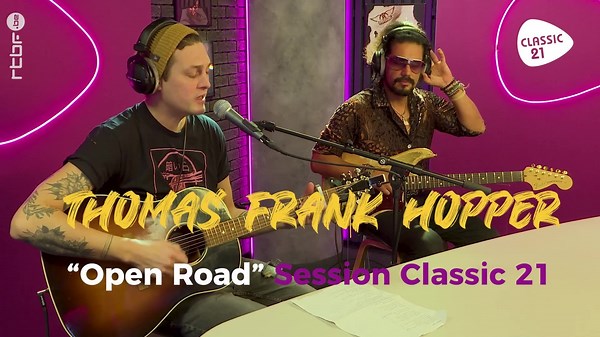 Thomas Frank Hopper dévoile son nouvel album 'Wild Ones Never Die' dans les studios de Classic 21 - RTBF Actus