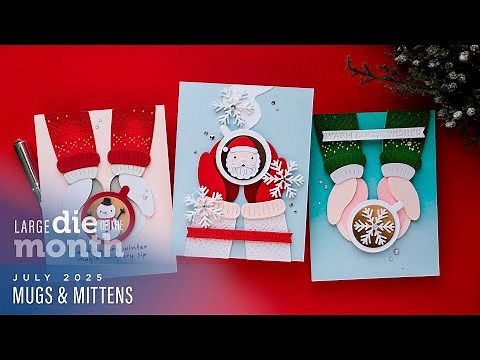 Spellbinders July 2025 Large Die of the Month – Mugs & Mittens