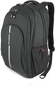 Mobile Edge Commuter Laptop Backpack for Men and Women, 16 Inch Computer Bag for Travel, Work, Commuting, with USB Charging Port, Lightweight, Black, MEBPC1