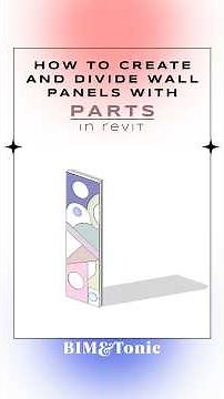 How to Create and Divide Wall Panels with Parts #bim #revit #parts