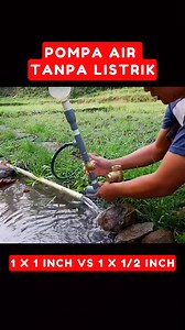 158K views · 448 reactions | Perbandingan Pompa Air Tanpa Listrik 1 vs 1/2 inch Bagian 5 | Shiro Hendy | Facebook