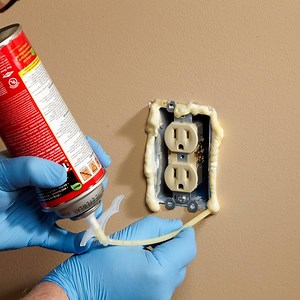 Foam Outlet Insulation Stops Cold Air Coming Through Electrical Outlets
