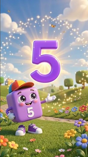Counting Number 5 with Giggles Five | Cube Crew 🌈 #kidssongs #numbers