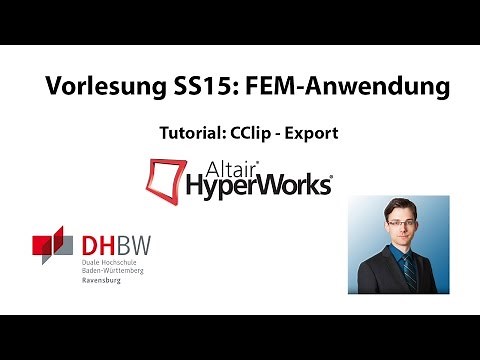 Hypermesh Tutorial CClip - Export with Ossmooth