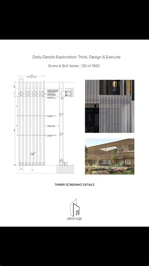 Chief Architect on Instagram: "Timber Screening Details 120/1000 day detail of daily Design Update . . . . . . #archyles #architecture #architecture_hunter #archdaily #interior2you #archdesign #designlovers #detailinglife #detailshots #details #designer #designinterior #designinspiration #instagramreels #instadaily #interior #designinterior #interior #exploretocreate #explorepage✨ #exploration #exploration #trending #trend #trend #trendingreels #viralreels #viralsongs #virelvideo"