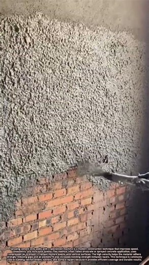 Science and Efficiency of Cement Spraying Technology
