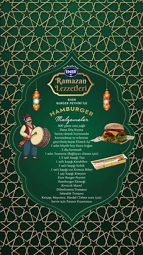 Ener Ramazan Menüsü
