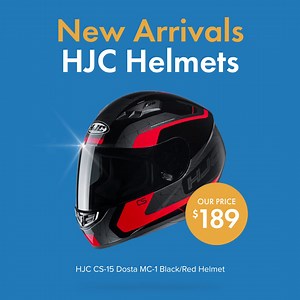 We LOVE New Arrivals!! 🤩 HJC Helmets have arrived and they won't only look good on your head but also leave your bank account lookin' mighty fine too 🔥 Floor it to the checkout today 👉🏼 http://bit.ly/HJCHelmetDeals | Moto Outlet