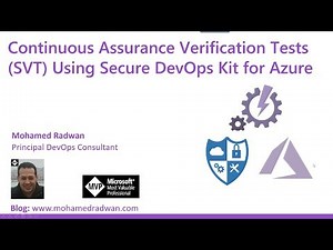 Continuous Assurance Verification Tests SVT Using Secure DevOps Kit for Azure