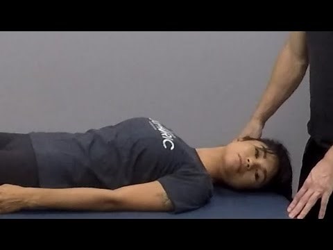 Assisted PNF Stretching for the Lateral Flexors of the Neck (How To Tutorial)