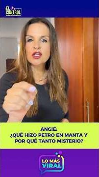 Angie: ¿qué hizo Petro en Manta y por qué tanto misterio? | #LoMásViral