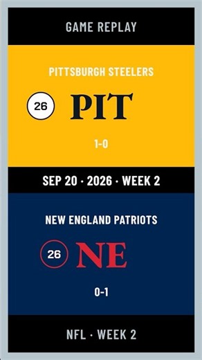 Pittsburgh Steelers vs New England Patriots - Highlights #Shorts