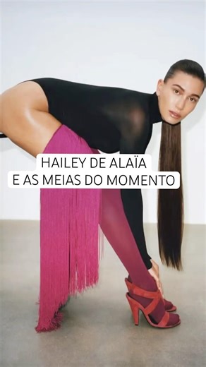 Hailey Bieber in the new Alaïa campaign… and those SS26 socks are already catching our eye.