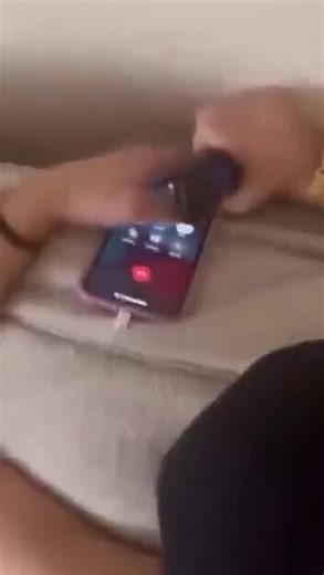 Girl cheating while on the phone with hubby