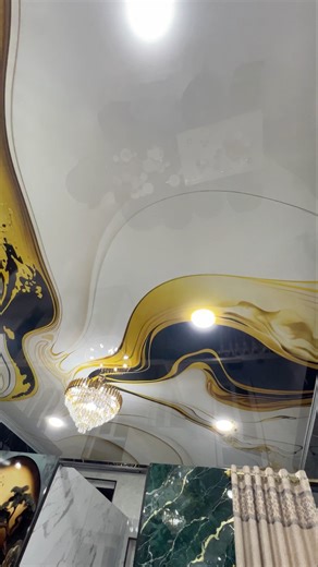 Luxury Chandeliers on Stretch Ceiling | Elegant Interior Look