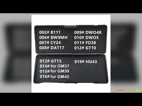 119 LiShi 2 in 1 B111 BW9MH CY24 DAT17 DWO4R DWO5 FO38 GT10 GT15 for GM37 GM39 GM45 HU43 Locksmith