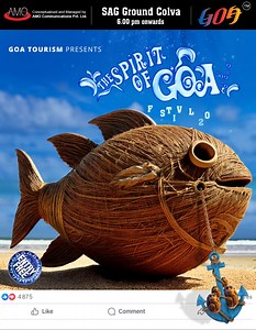 🌴✨ **The Spirit of Goa Festival - A Celebration of Flavors & Tradition at SAG Grounds, Colva** 🌺🍹 From **2nd to 4th May**, step into the vibrant heart of Goa at the **Spirit of Goa Festival** at the SAG Grounds, Colva! A three-day extravaganza that brings together the best of Goan culture, cuisine, and spirits. 🍴 **Authentic Goan Cuisine**: Savor the rich and diverse flavors of Goa with a curated selection of traditional Goan dishes, from succulent seafood to tantalizing vegetarian delights.