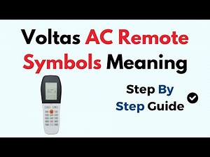 Voltas AC Remote Symbols Meaning