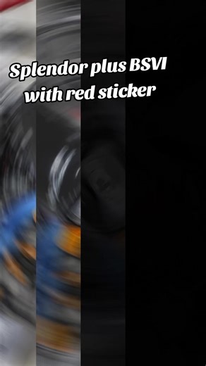 Exploring the Splendor Plus BSVI with Red Sticker