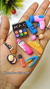 Diy Mini Makeup kit Making With Super Clay ✨| #trending #shorts #diy #viralshort #explore #clay