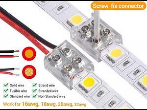 How to Use Screw Fix Connector-For 8mm 10mm 2pin LED strip light