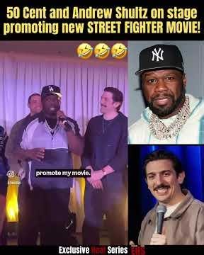 50 Cent and Andrew Shultz on stage promoting new STREET FIGHTER MOVIE!#50cent #andrewshultz #rapbeef