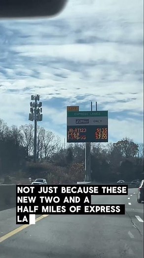 New I-495 Express Lanes Extension Open
